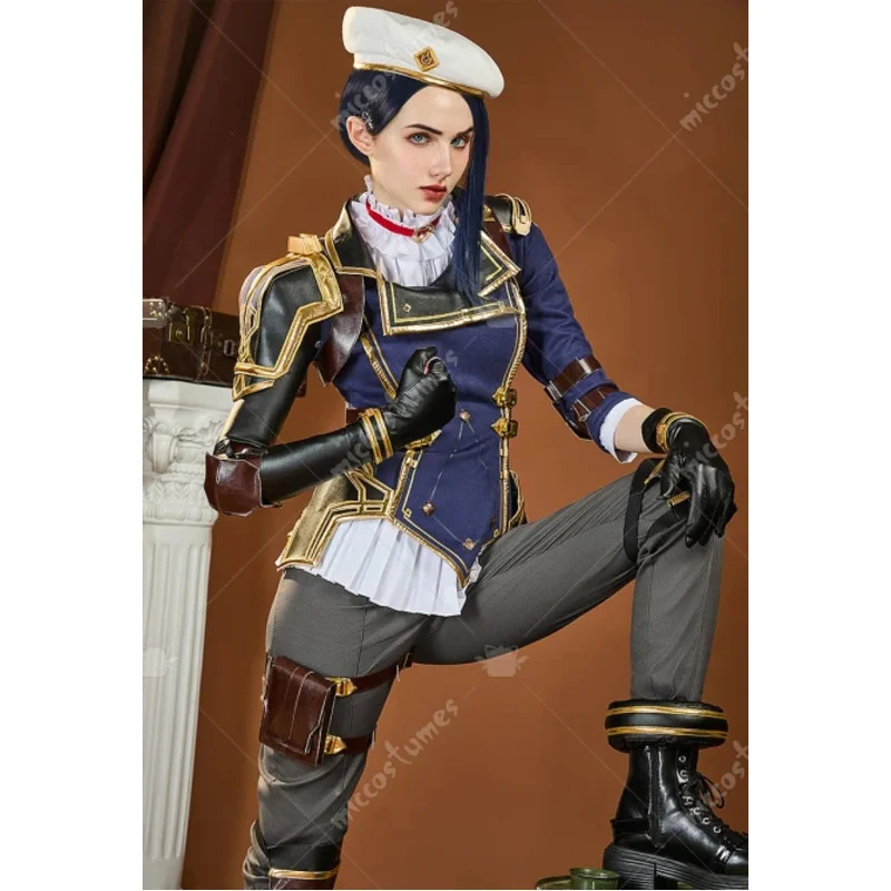 마이카 의류 여성용 게임 의류 코스프레용 셔츠, 모자가 포함된 재킷과 바지, 할로윈 및 크리스마스 파티에 적합