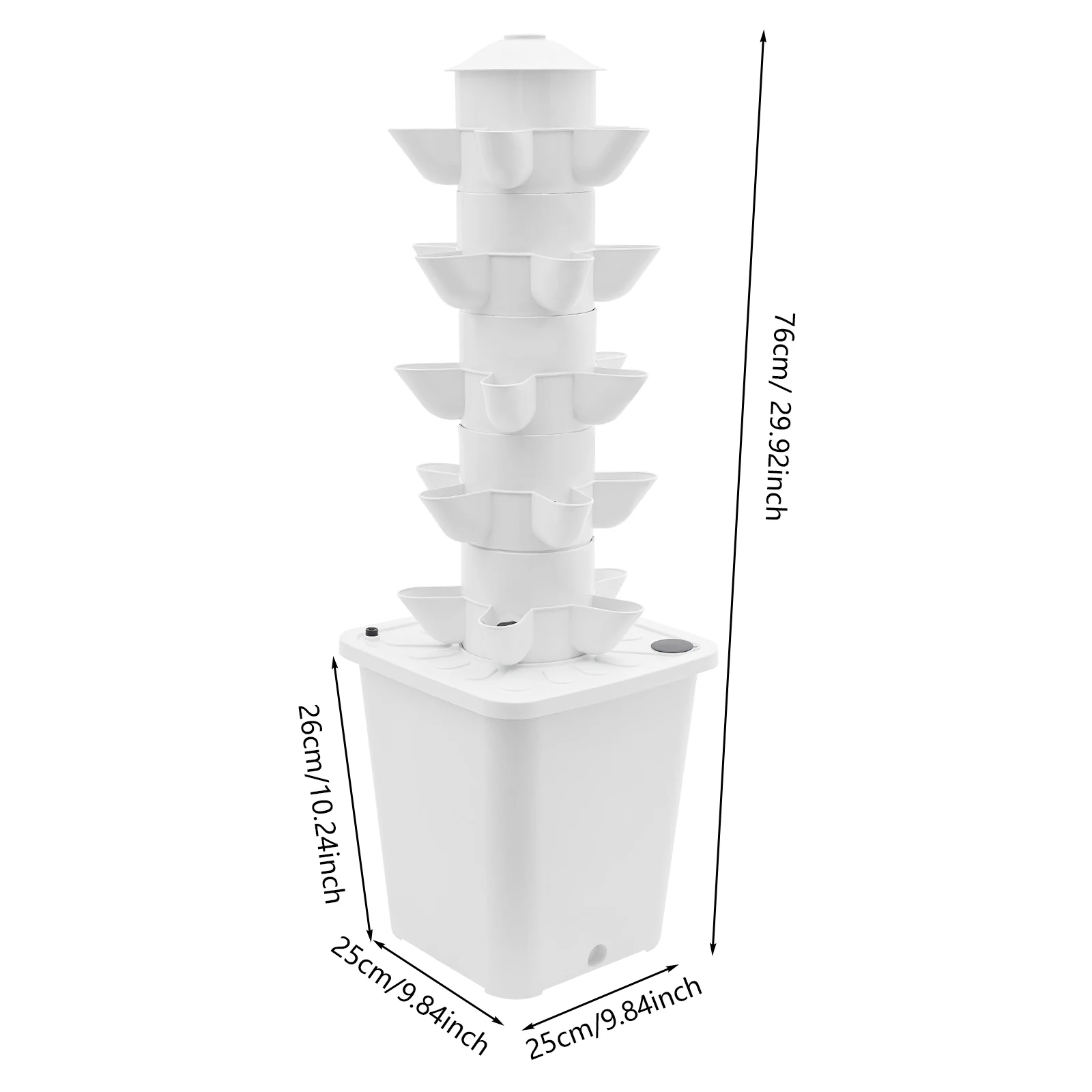 5 -Tiers Hydroponic Growing Kit, 25-Pod Hydroponic Mechanism, Home Gardening Mechanism  100-240V