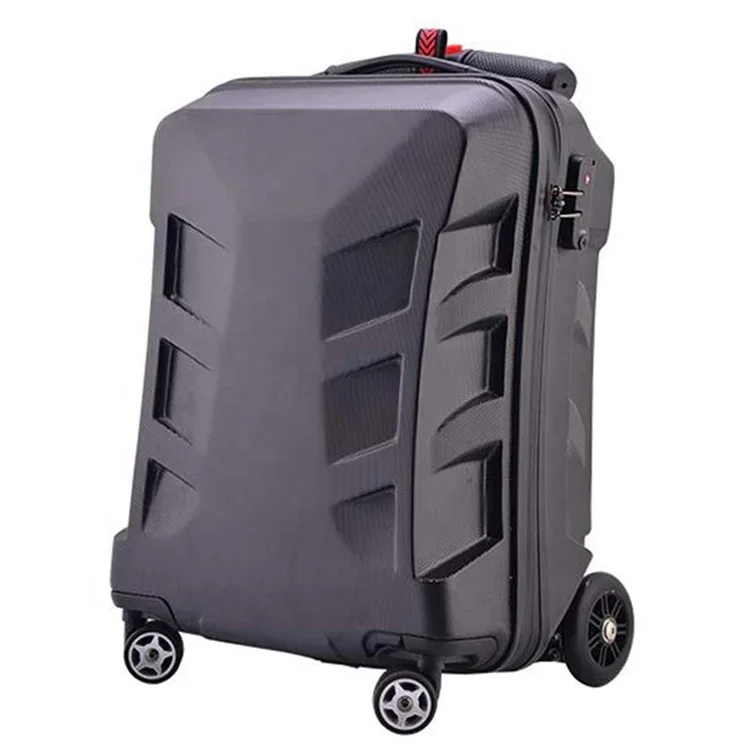 New multi-function PC hardshell luggage suitcase creative 21 inch boarding chassis luggage scooter