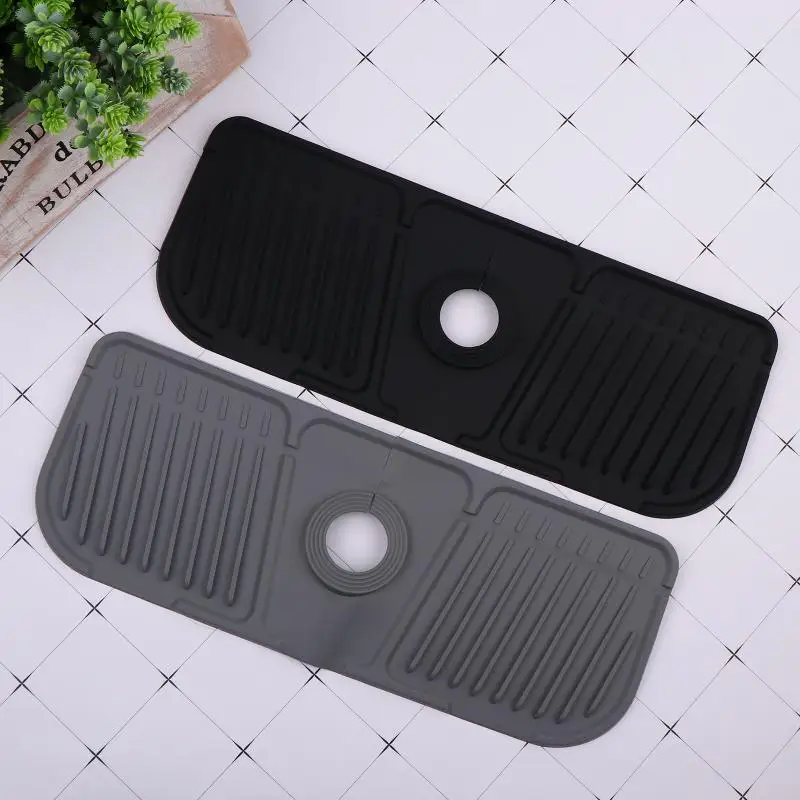 

Kitchen Faucet Mat Bathroom Drain Soap Box Free Punch Drain Rack Washing Table Soap Tray Countertop Protector