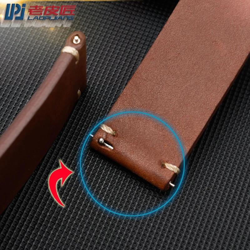 العالمي حزام جلد طبيعي (Watch) ساعة ، الرجال جلد البقر الإفراج السريع حزام ، أسود ، براون ، هاميلتون ، تيميكس ، سايكو ، 20 مللي متر ، 22 مللي متر