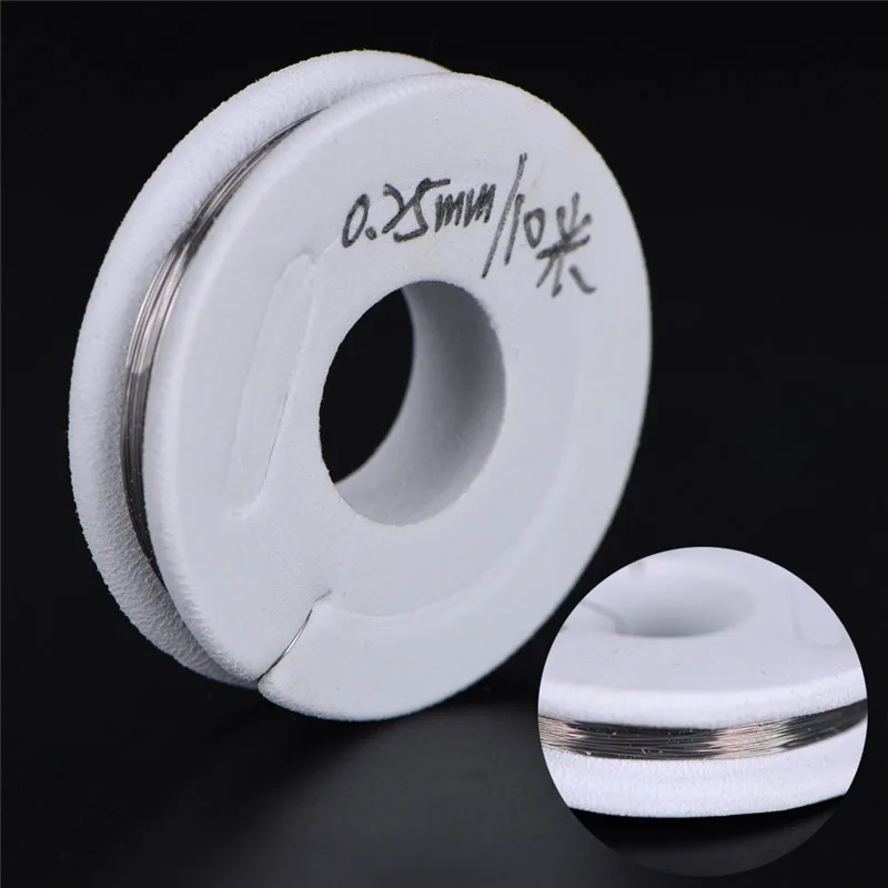 Imagem -05 - Fio de Resistência Nicromo para Aquecimento Fio de Liga Acessórios de Fios 0.15 Mm0.3 mm de Diâmetro 10m 1pc