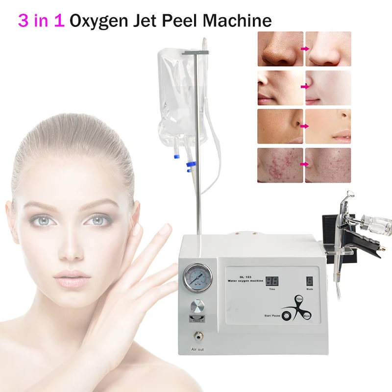 Portable Oxygen Jet Peel Spray Water Face Care Machine Acne Treatment Skin Rejuvenation Deeping Cleaning Beauty Equipment