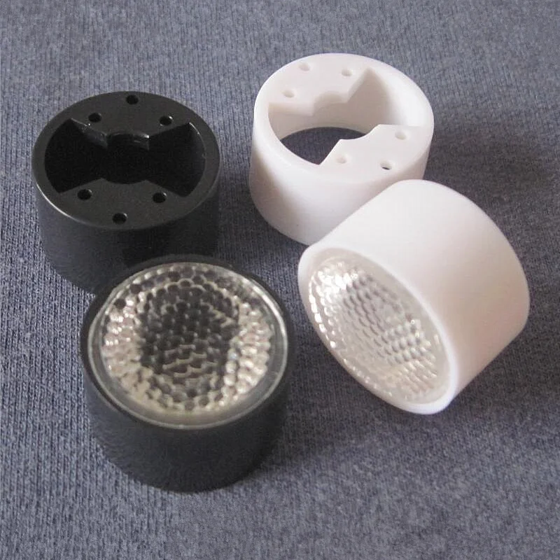 #WFUO-20 High quality Led Optical Lens Sets, Lens Diameter 20mm, Holder Size 22X13mm, 90 degree, Bead Surface, PMMA