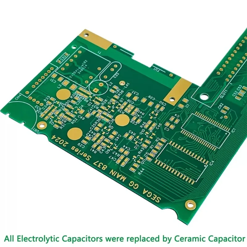 SEGA Game Gear VA0 (dual ASIC) Motherboard Reverse Engineering Motherboard Blank PCB Board
