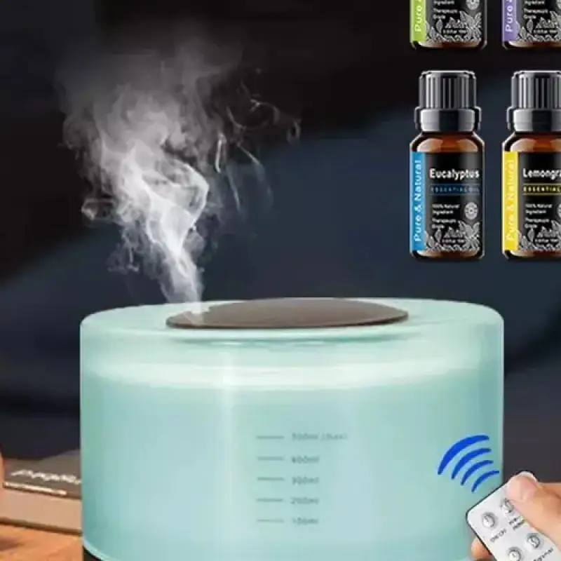 

Диффузор для ароматерапии под дерево, 16,9 унций, звуковая печь, USB, пульт дистанционного управления, таймер, ночник для 21–30 лет ㎡ Комнаты