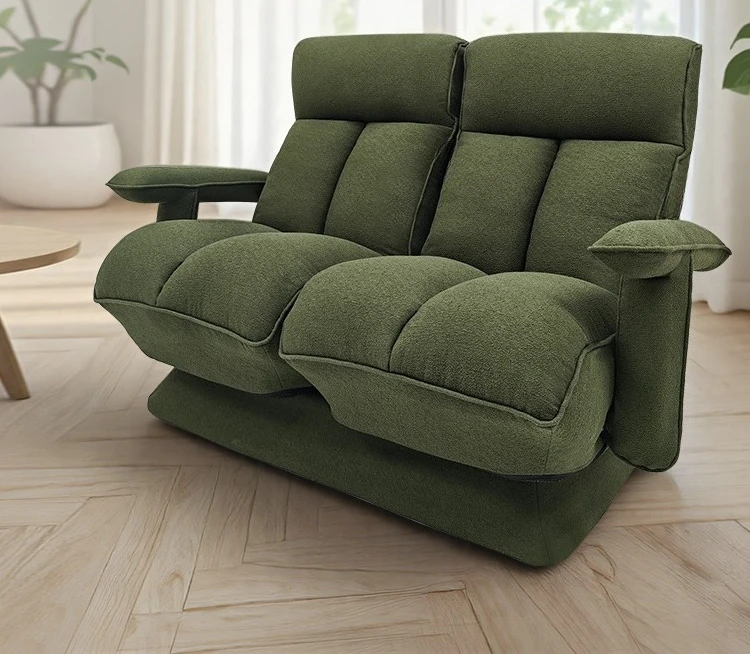 

Double small size sofa foldable living room balcony leisure chair fabric sitting and lying dual-use