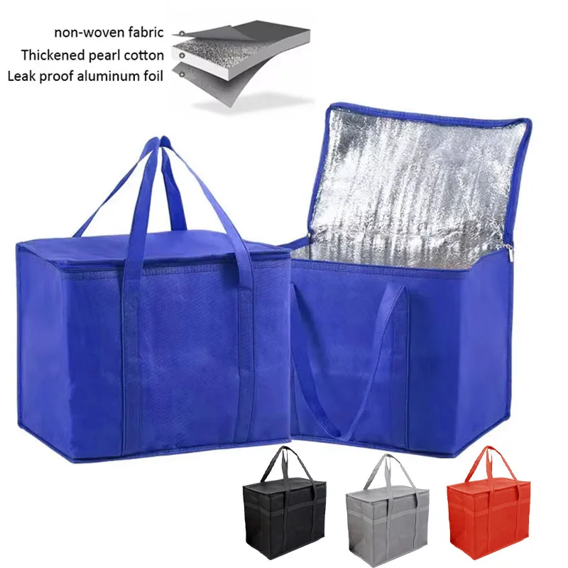 1PC Portable Lunch Cooler Beer Delivery Bag Folding Insulation Picnic Ice Pack Food Tote Thermal Bag Drink Carrier Insulated Bag