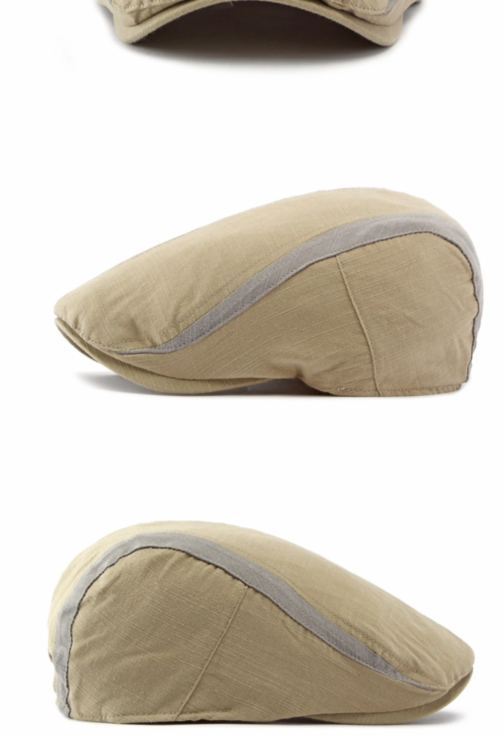 HT5114 Atmungsaktive Frühlings- und Sommermütze für Herren und Damen, Künstler- und Malermütze, Patchwork-Eiweismütze, 2026 Neu, Verstellbare Baskenmütze – Detail 10