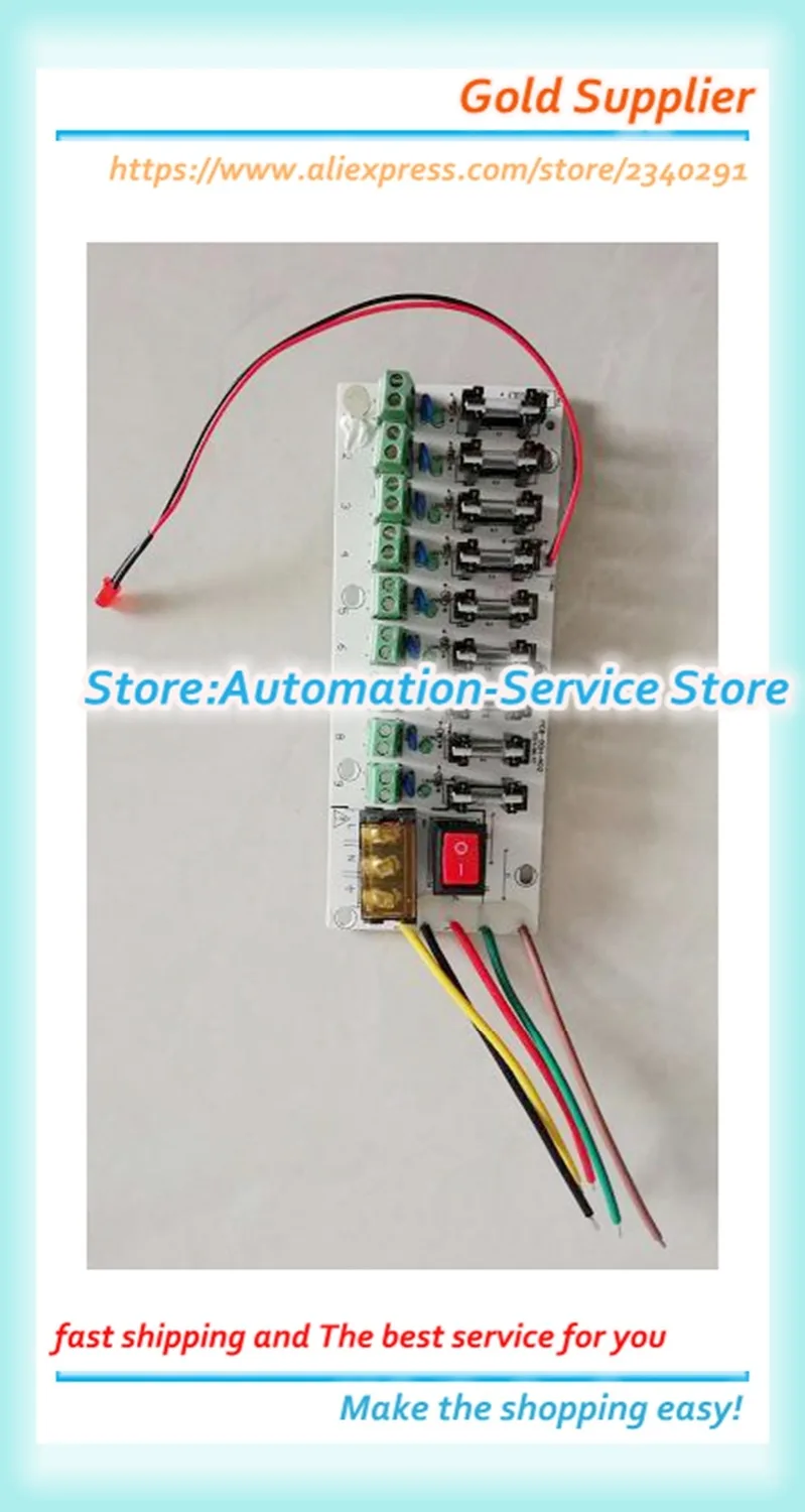 Новый 12 В постоянного тока, 9-контактный клеммный блок печатной платы для импульсного источника питания, тока электроэнергии