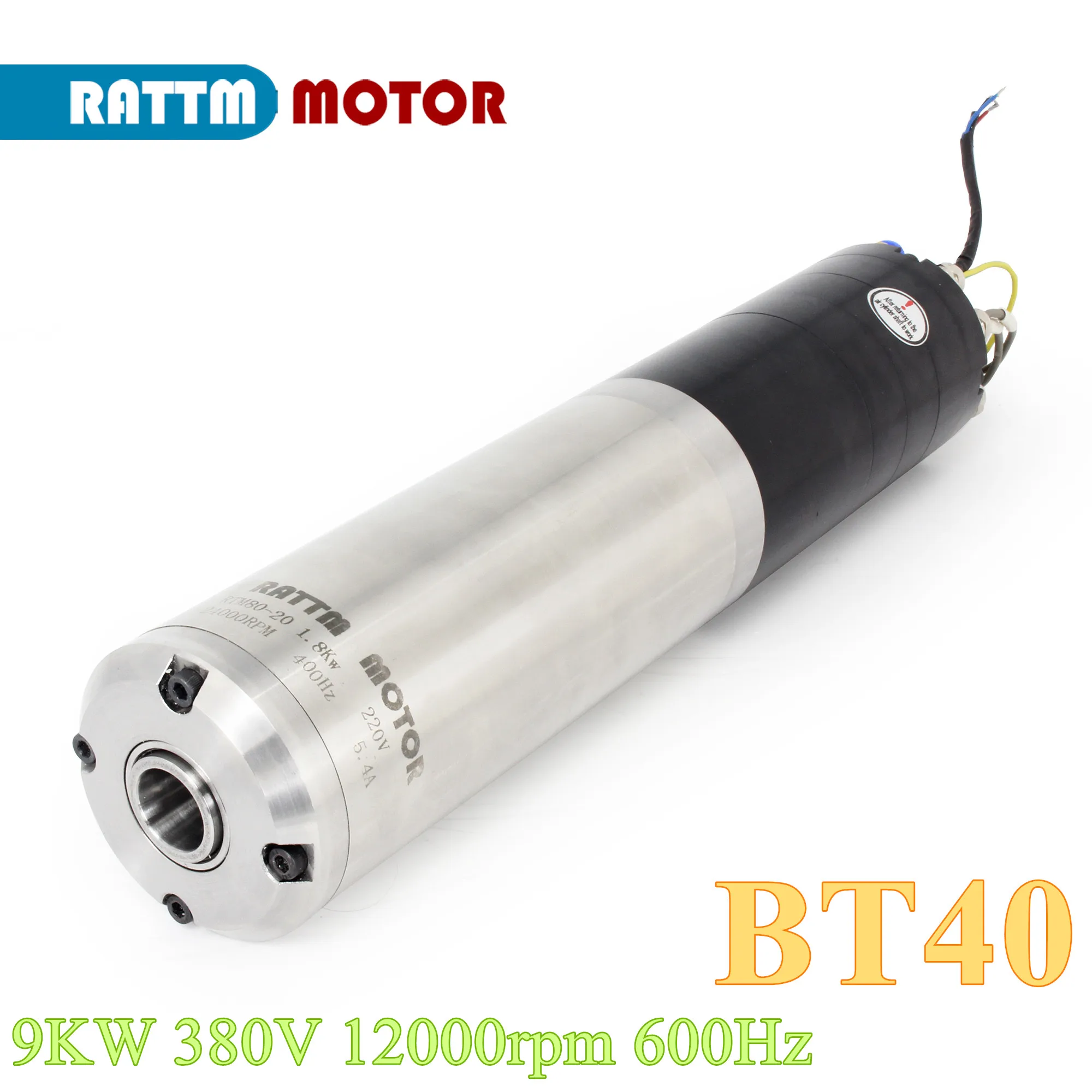 9KW 380V CNC water cooled ATC spindle motor BT40 Automatic tool changing 12000rpm For Metal  Engraving Milling