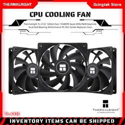 Thermalright TL-C12C 120mm Fan 1550RPM Quiet 4PIN PWM Heatsink Dual Ball Bearing Performance PC CPU Cooler Replaces Fans