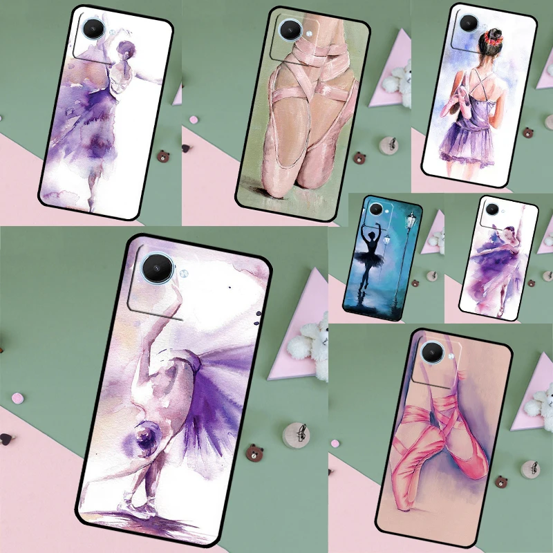 Ballerina Dance Case For Realme 11 Pro Plus 10 9 8 C11 C15 C25s C21Y C30 C31 C33 C35 C53 C55 GT Neo 5 3T 2T