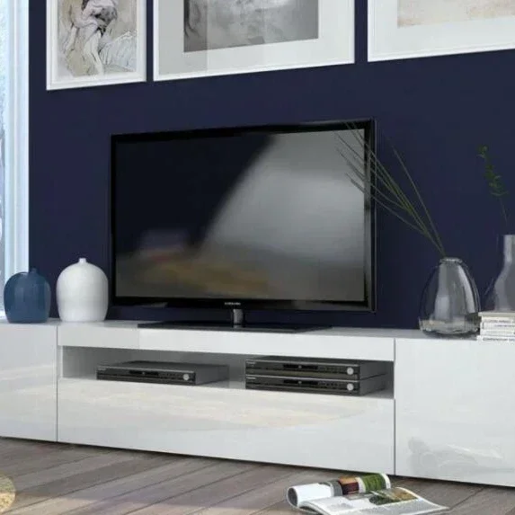 Home Designs Modern Living Room Partition Tv Stand Customized Size Furniture Wall Tv Cabinet