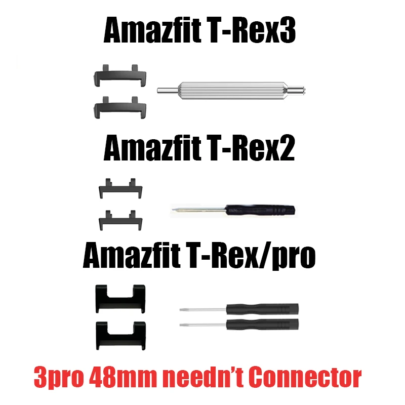 Luxury Titanium Rubber Strap For Huami Amazfit T-Rex 3 2 1 Magnetic Buckle correa Band For T-Rex 3Pro 48mm T-Rex pro Accessories