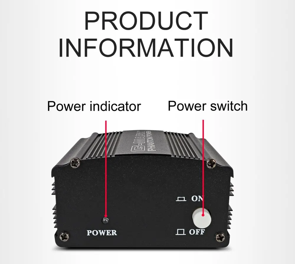 + 48V Phantom Power G-MARK microfono a condensatore professionale con ingresso e uscita XLR bilanciati per microfono BM800, Studio, registrazione