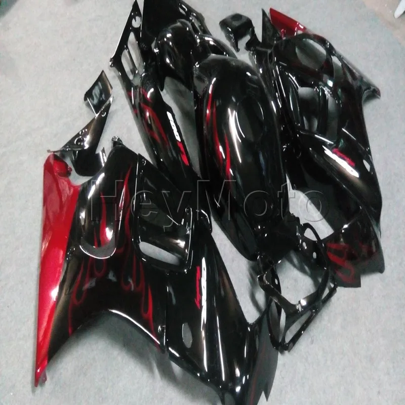 ABS Plastic Bodywork Set for CBR600F3 1995 1996 red flames CBR600 F3 95 96 bodywork kit motorcycle fairings