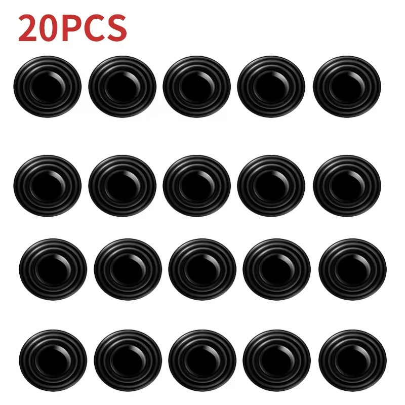 20X Car Door Anti-Collision Silicone Pad Sound Insulation Gasket Auto Soundproof Shockproof Sealing Rubber Pad Door Edge Sticker