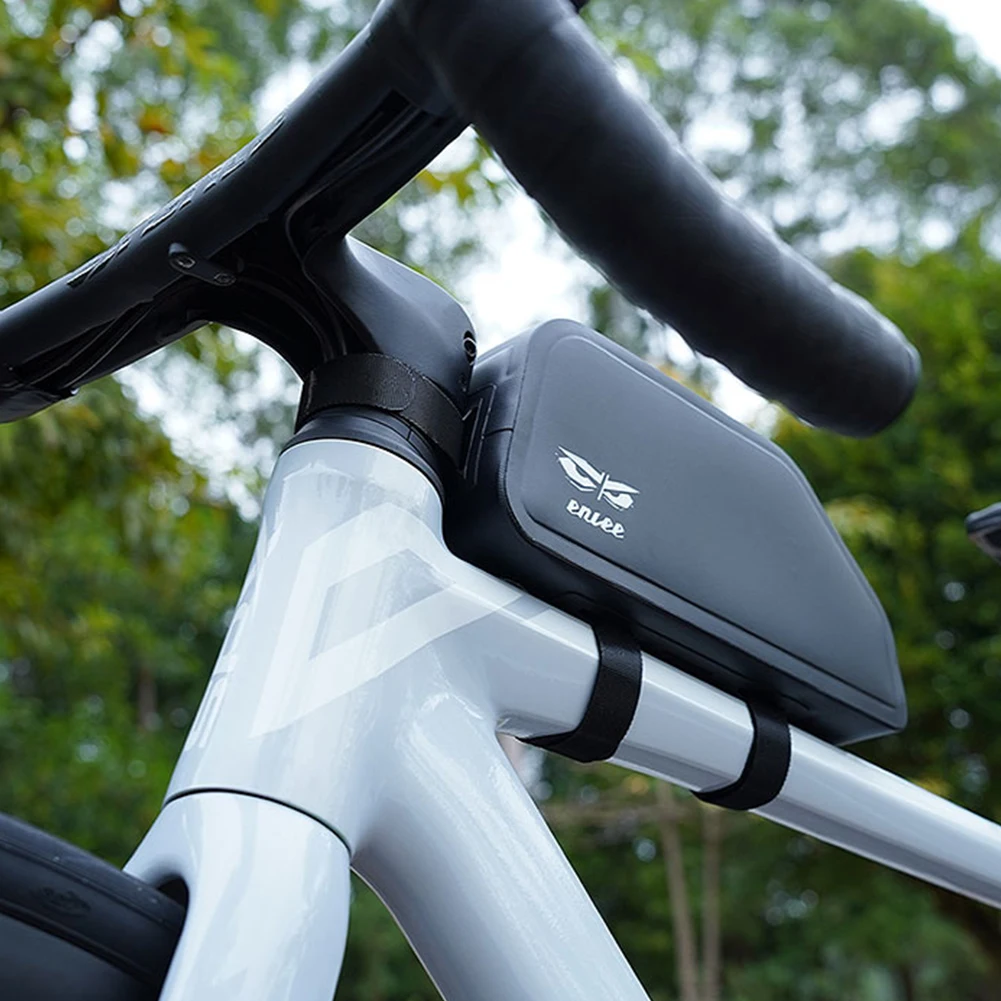 1.5L حقيبة بإطار الدراجة مقاوم للماء أدوات ركوب الدراجات حقيبة التخزين بولي TPU الدراجة العلوي حقيبة بإطار لملحقات الدراجة الطريق الجبلية