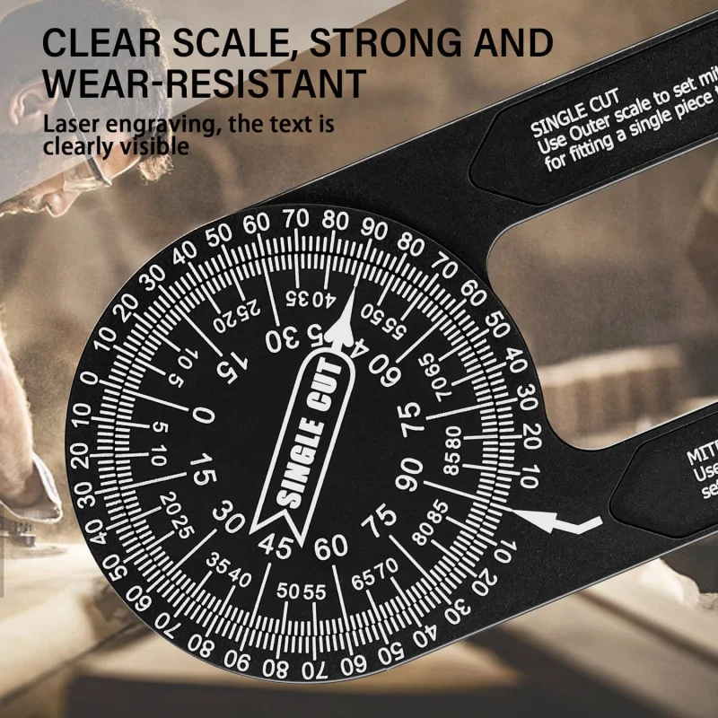 

360Protractor Horizontal Angle Gauge Woodworking Angle Square Positioning Angle Protractor