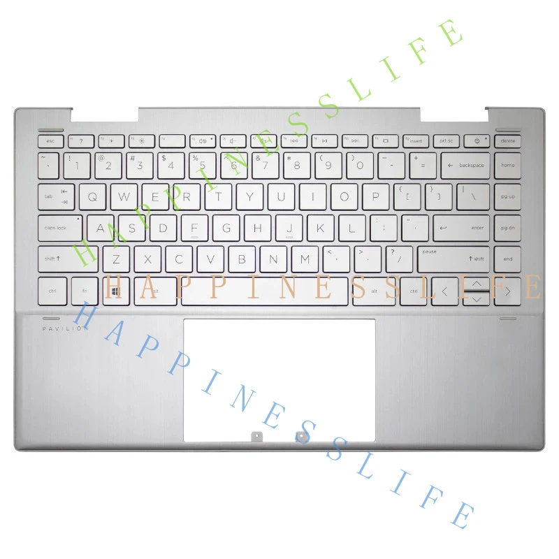 

PK+ American Keyboard for Pavilion X360 14-DY 14M-DY Palmrest Top Case Upper Cover