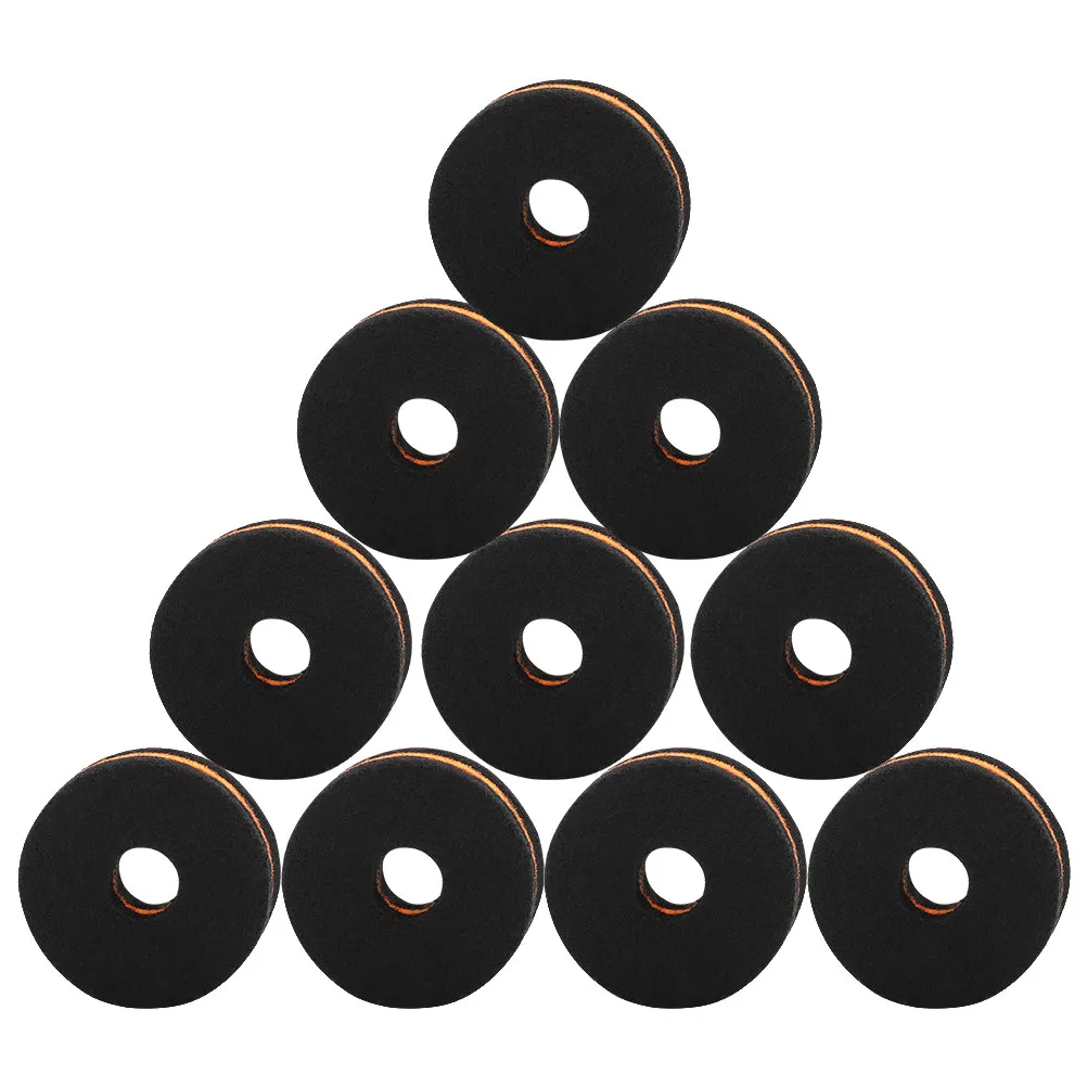 

Набор из 10 войлочных накладок для барабанов, премиум-класса, износостойкие, стандартного размера, аксессуары для барабанной установки, войлочные накладки для тарелок, нескользящие, прочные