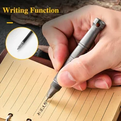 Titanium Alloy Tactical Pen, Personalized Metal Torpedo Signature Pen, Self-Defense Tactical Pen