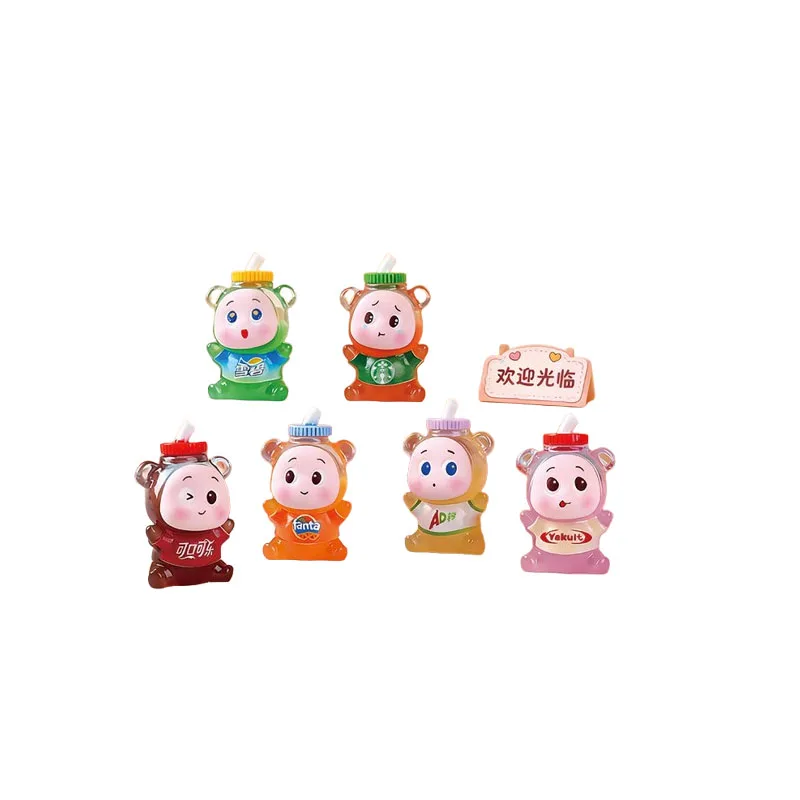 

Новогодние украшения: декоративные бутылки для напитков в конфетных цветах, креативные, милые, для декора автомобиля, рабочего стола