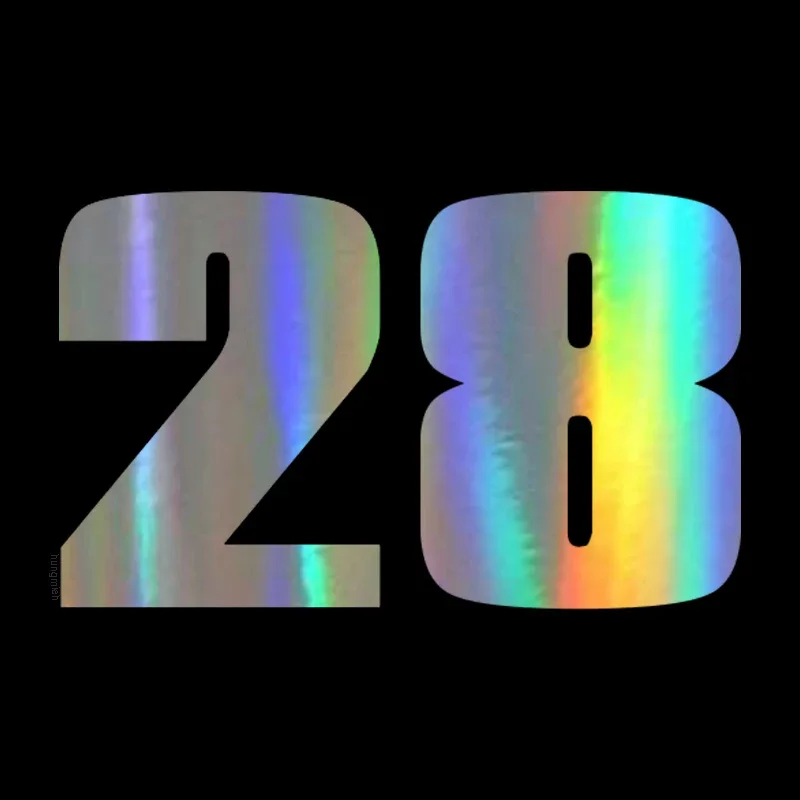 

2pcs 15*10.6cm Motorcycle Number 28 Biker Motorcycle Car Auto Accessoires Sticker Decal Funny JDM Vinyl On Car styling