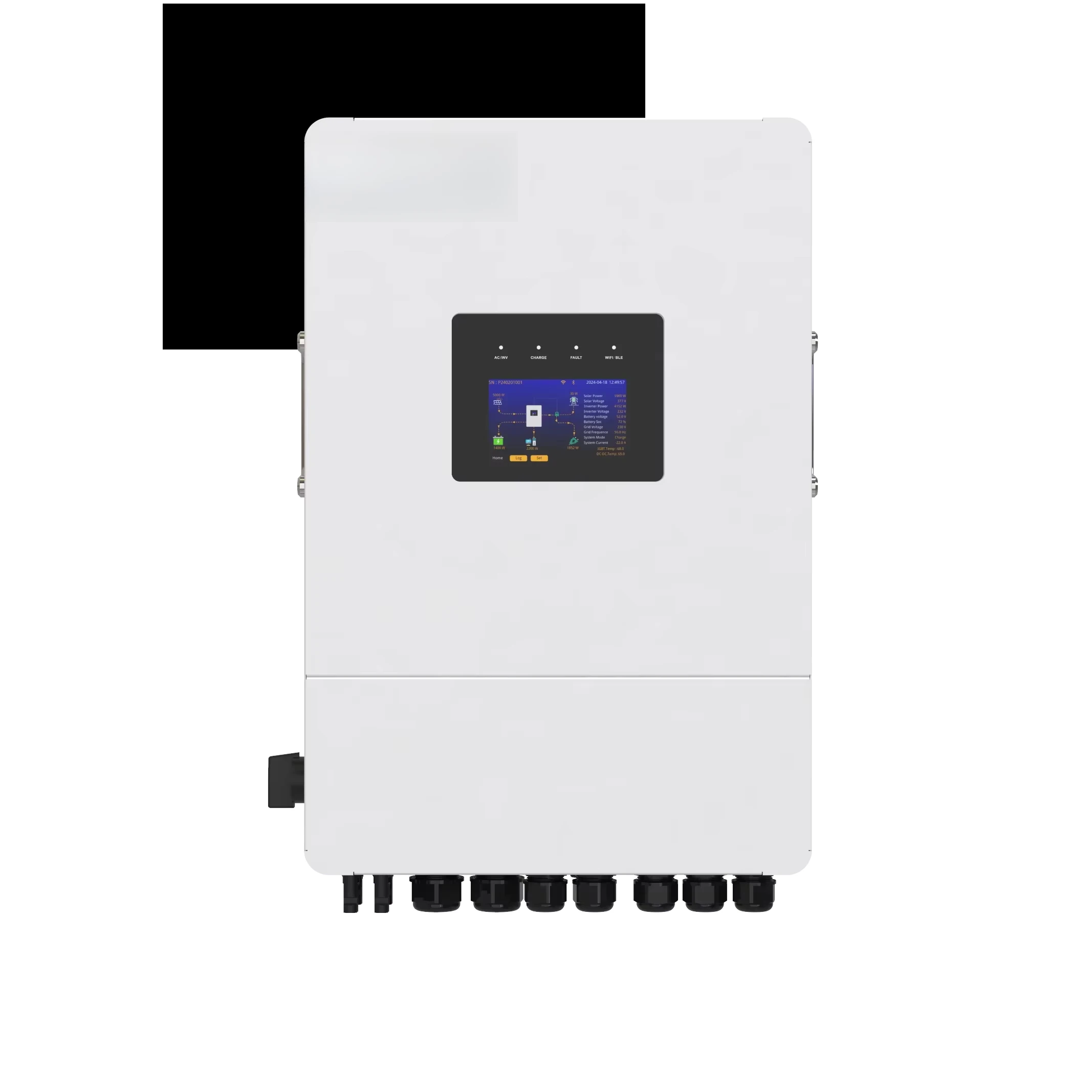 

Lumentree SUNT-8.0KW-S Control 2 MPPT & LCD Output with LCD & BT&WIFI APP Hybrid Inverter Single-Phase Solar Inverter\