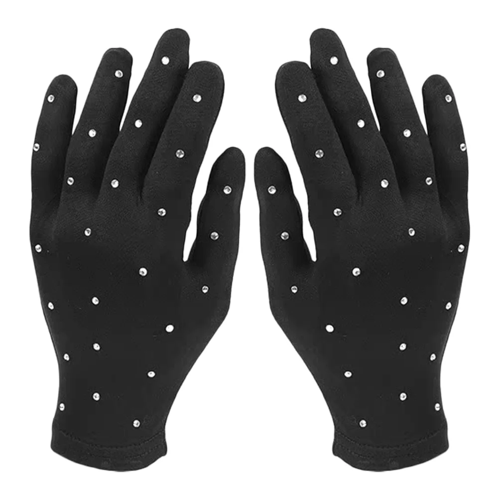 Skating Gloves Decorative Party Girl Mittens Decorate Stage Fabric Child Kids
