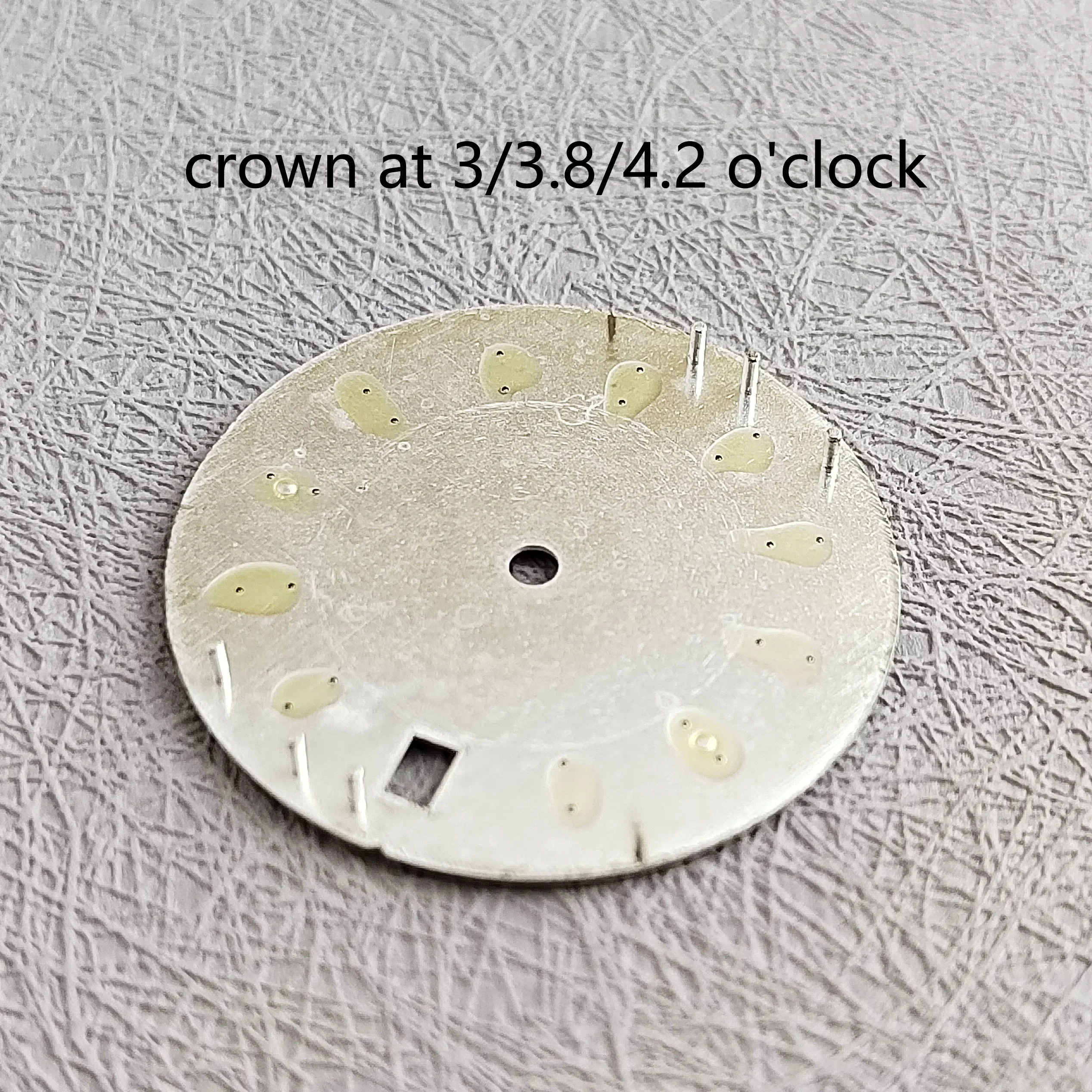 nh35 dial 28.5mm blue green luminous dial with single date for NH35 automatic mechanical movement watchmods can customize logo