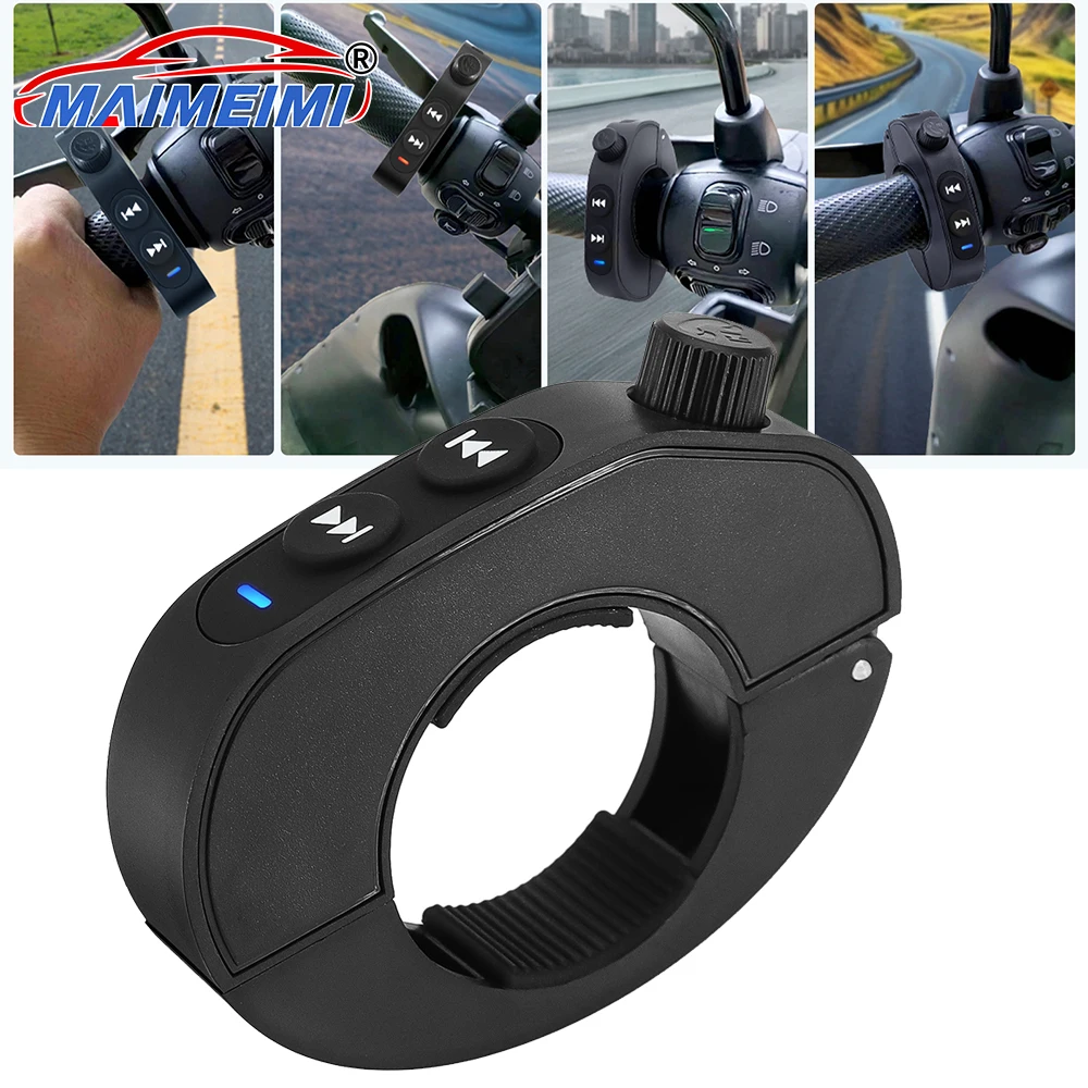 

Upgraded Bluetooth-compatible Remote Control Music Media Remote Control With Smart Voice Assistant For Motorcycle Bike Handlebar
