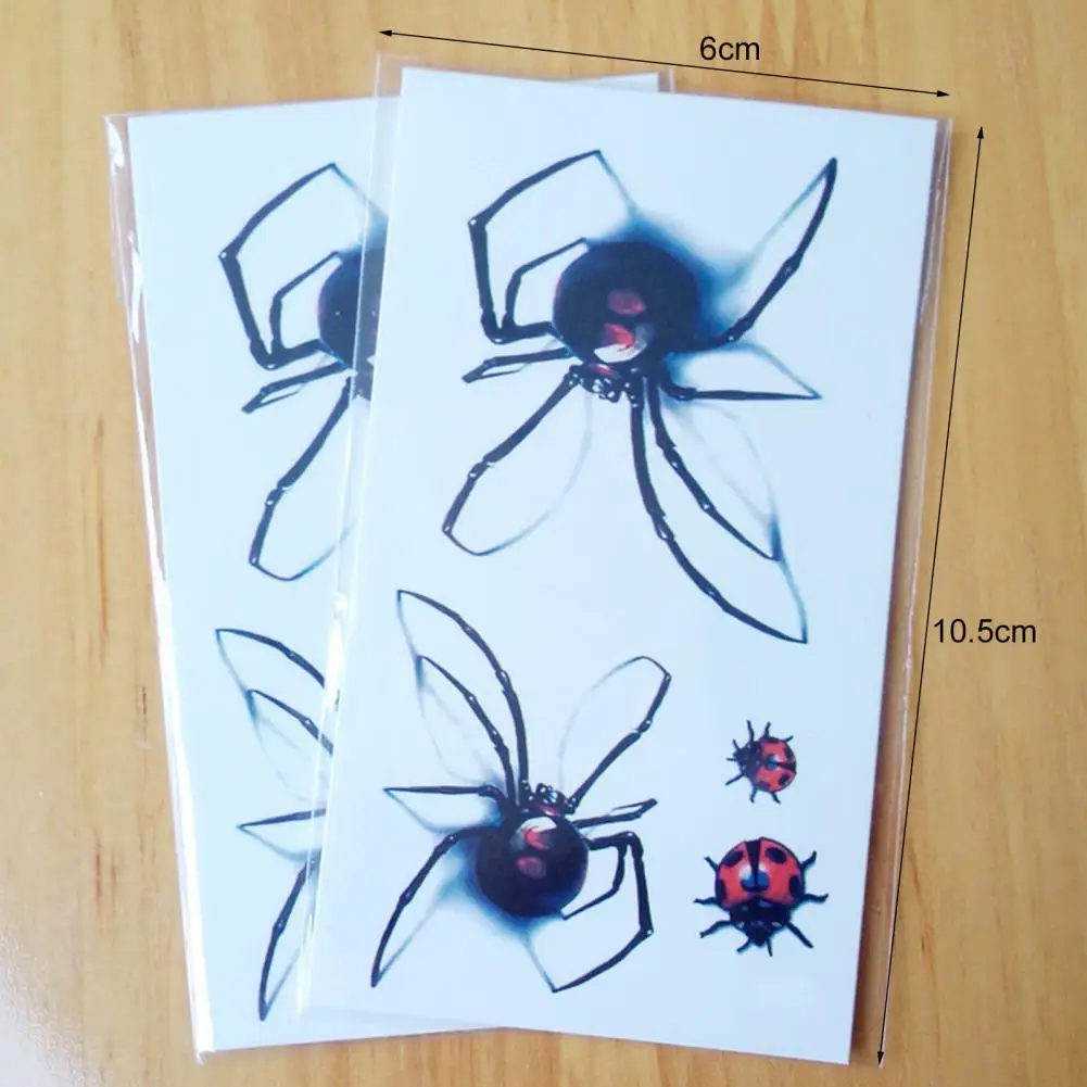 Versatile Spiders Tattoo Transfer Paper Simulated Ultra Thin Spiders Tattoo Sticker Scars Covering