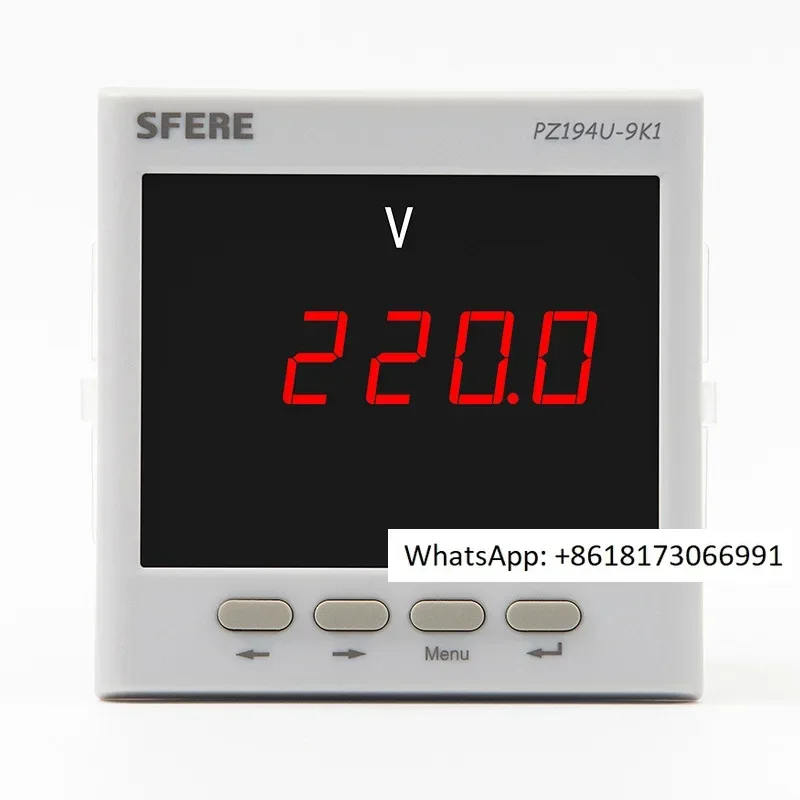 Electrical PZ194U-9K1 with 4~20mA single-phase digital AC voltmeter and smart meter