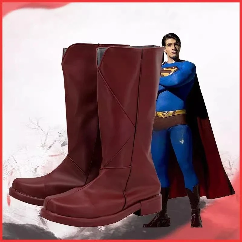 

A;3\v,7'd/Game Anime Cosplay Shoes Returns Clark Kent Boots Halloween Costume Accessories Props Madec;4'b,7'm\1/