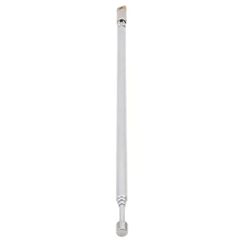 Replacement 60cm FM Antenna Radio Portable 6 Sections TV Antenna Telescopic Rotatable Antenna Aerial for Radio TV
