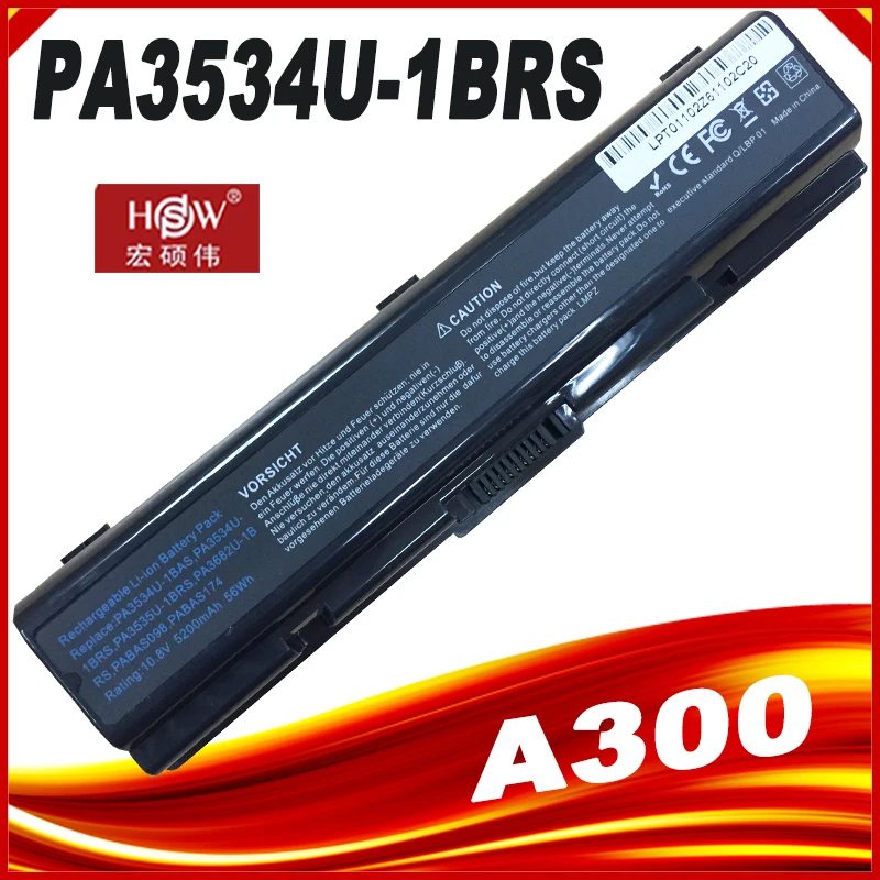 5200mah Notebook Üteg számára toshiba Darabont  A300 A200 A210 A350 A500 L500 Menő L550 L450 L300 PA3534U-1BAS  PA3534U  L550