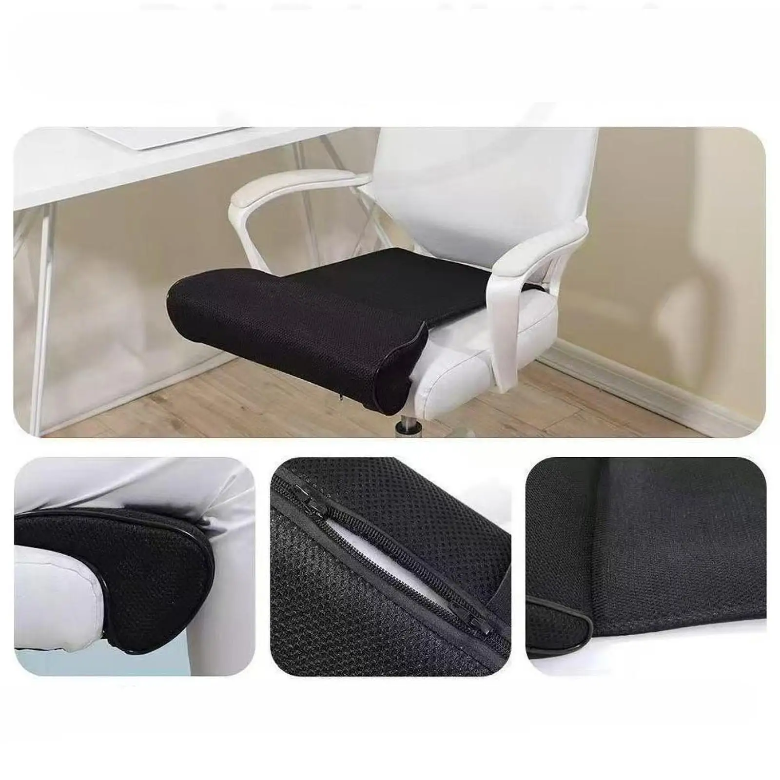 Breathable Ergonomic Office Chair Seat Extender Lightweight Leg Rest Cushion Support Pad for Comfort Bar Chair Use