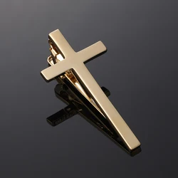 High quality Christian cross tie clip, fashionable men's suit tie accessory brand clip, the best choice for gift giving