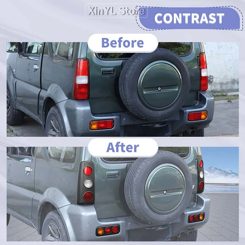 

Накладки-наклейки для декоративной отделки задних фонарей Suzuki Jimny 2007-2017