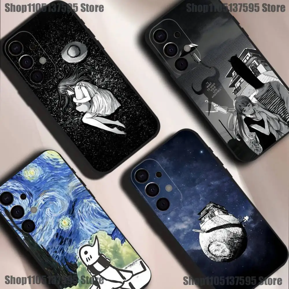 

G-Goodnight P-Punpun Phone Case For Samsung S25,S24,S21,S22,S23,S30,Ultra,S20,Plus,Fe,Lite,5G Black Cover