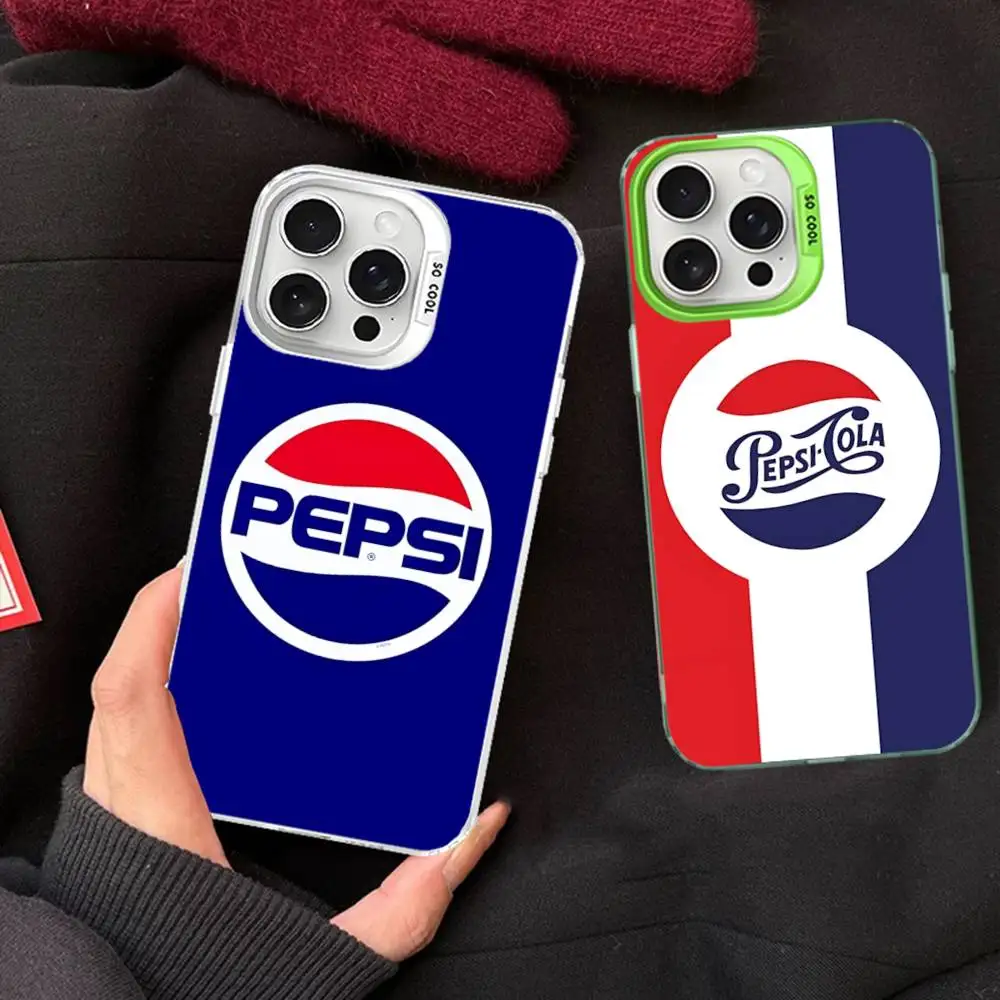 Чехлы для телефонов P-Pepsis (бренд Soft Drinks) для iPhone 17, 16e, 15, 14, 13, 12, 11 Plus, Pro, Max, ProMax – красочные накладки