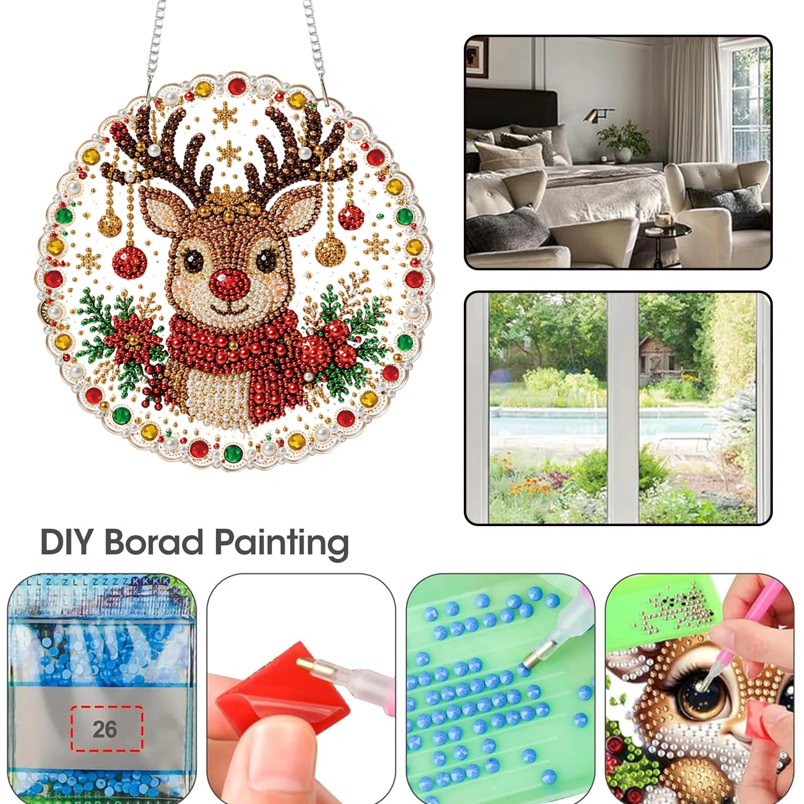 DIY Rhinestone Embroidery Pend - Embroidery Charm 评论和价格