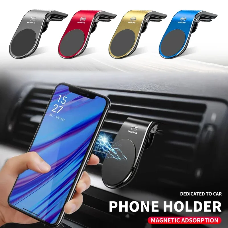 Magnetic Car Phone Holder Stand Air Vent Smartphone Car Bracket For Nissan Qashqai J10 J11 Trail Tiida Juke Teana Pulsar Altima