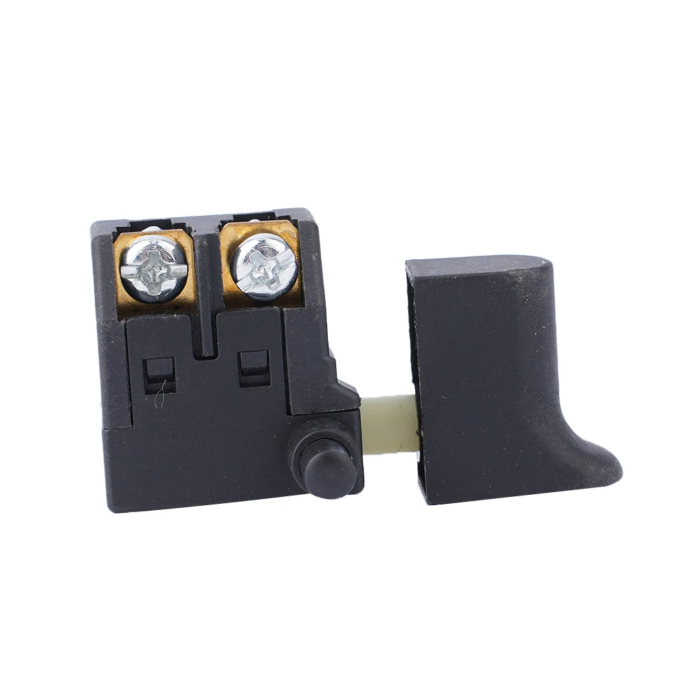 Practical Useful Electric Drill Switch Button Speed 250V Trigger Black Marble Machine Planer SPST Type Self Rest