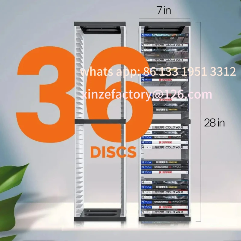 

Customizable Console Disc Double-layer Storage Box Holder