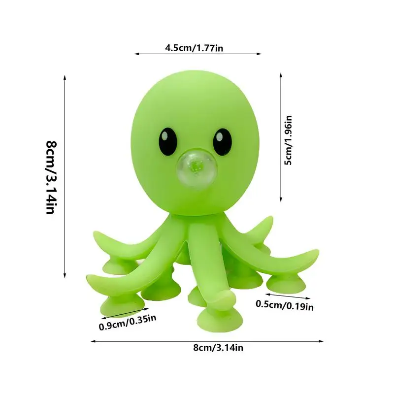 Squeeze Toy Octopus Cartoon Blowing Bubble Squeeze Toy Relief Toy Accessory Silicone Mini Squeeze Toy For Adult Women Men