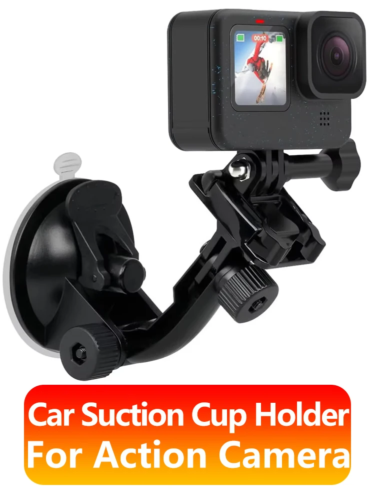 Support à ventouse pour voiture, pour GoPro Hero 13 12 11 10 9 8 Insta360 SJCAM SJ4000 AKASO DJI OSMO, accessoires de caméra d'action