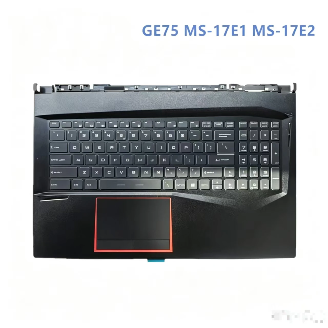 zqq Upper Case Palmrest C‑Cover For MSI GE75 GL75 Raider 9SG 9SF 9SE 9SD MS‑17E2 With RGB Keyboard